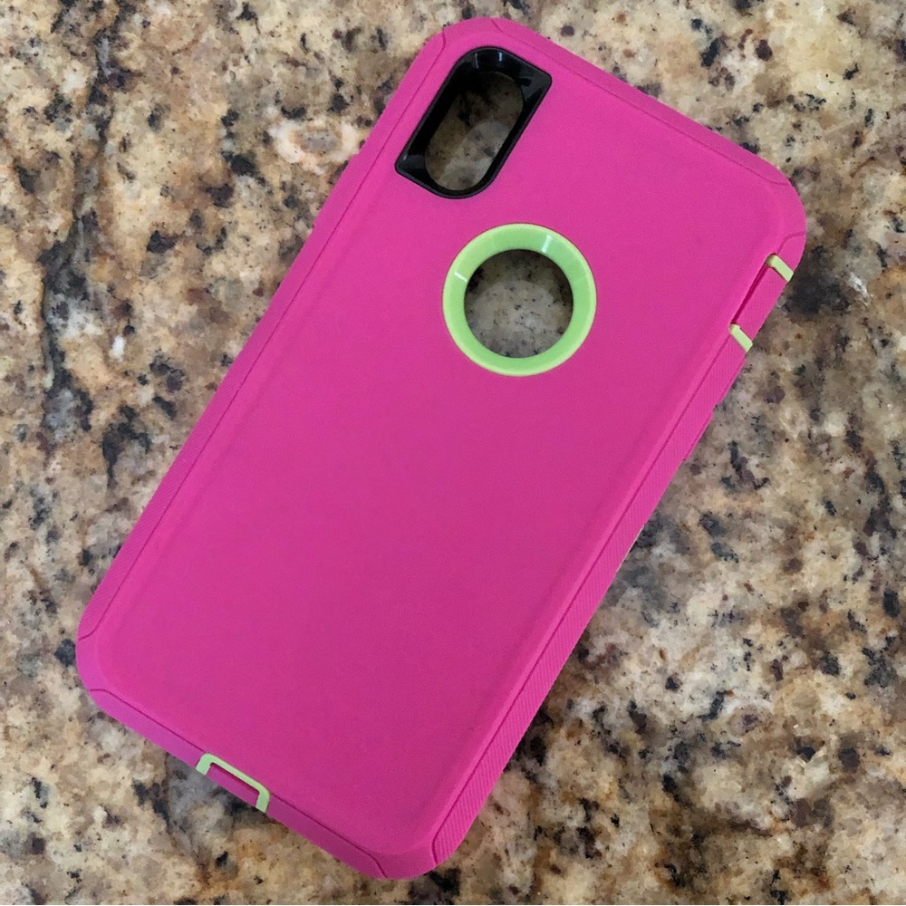 Apple iPhone XR Pink & Green Case